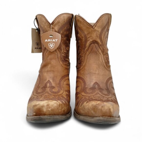 Ariat Chandler Women's Size 9C W Naturally Distressed Brown Leather Western Boot - Picture 12 of 16